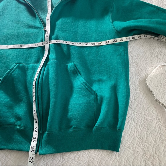 Fruit of the Loom Jersey front zip up  hoodie jacket - Picture 5 of 8